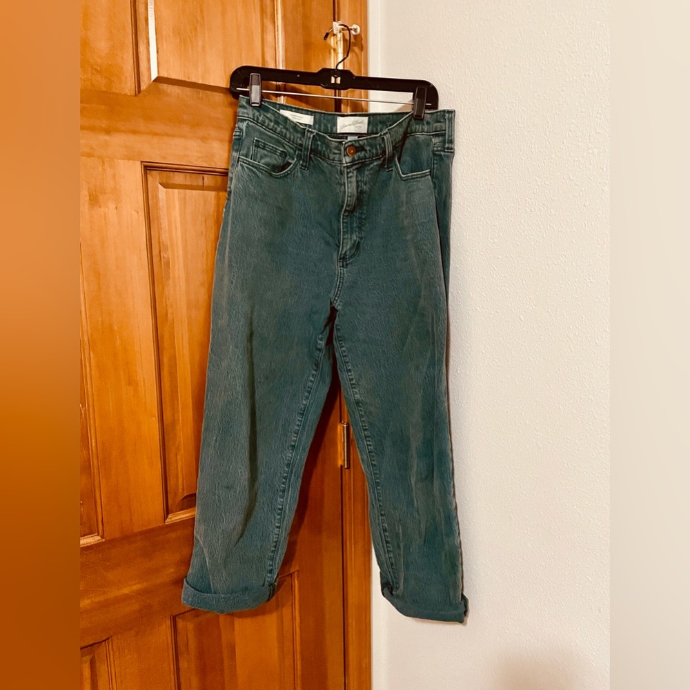 Forest Green Capris Jean
